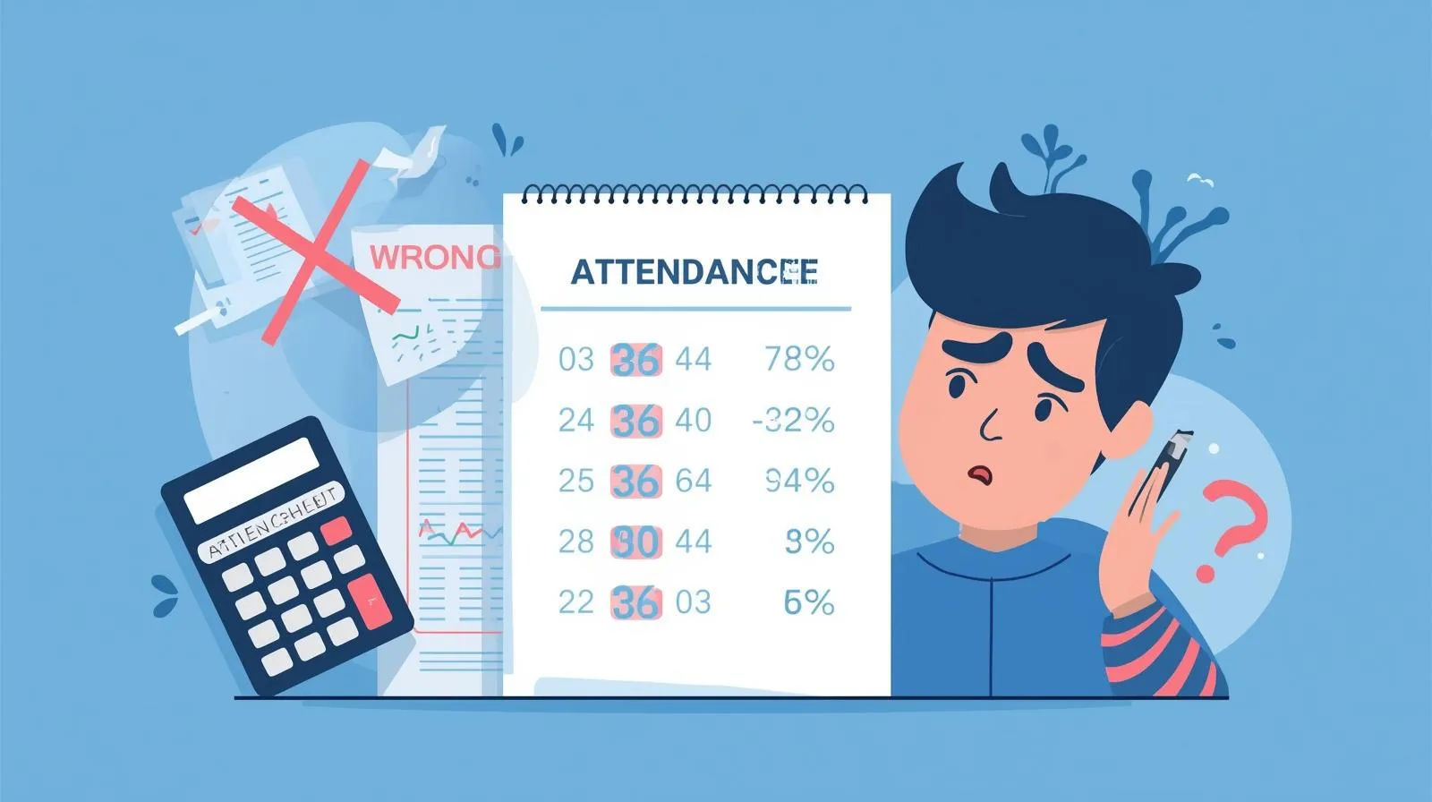 Common mistakes students make while calculating attendance